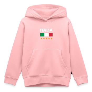 Italia Champion 5 star - Kids Premium Organic Hoodie - rose - Front - AI Model Kid Female (0cm)