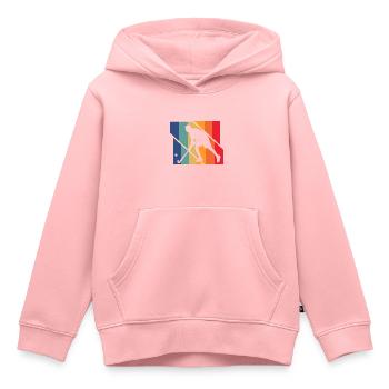 Feldhockey - Kinder Premium Organic Hoodie - Rosa - Vorne - AI Model Kid Female (0cm)