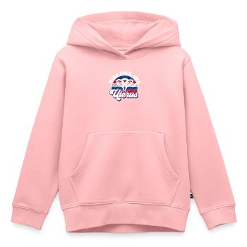 Occupez-vous de votre propre utérus - Sweat Premium à capuche enfant bio - rose - Devant - AI Model Kid Female (0cm)