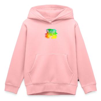Lacrosse - Sweat Premium à capuche enfant bio - rose - Devant - AI Model Kid Female (0cm)