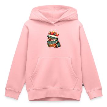 Comic Figur - Kinder Premium Organic Hoodie - Rosa - Vorne - AI Model Kid Female (0cm)