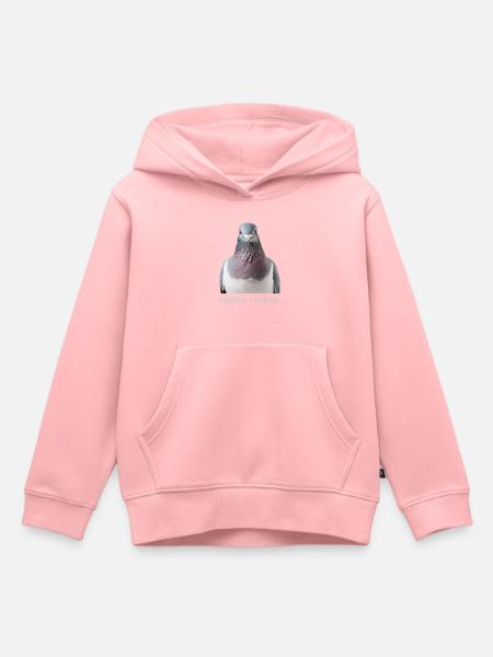 Pigeon Roekoe Roekoe - Kids Premium Organic Hoodie - rose