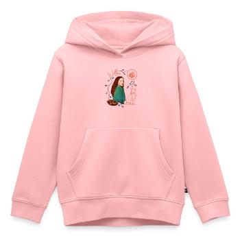 "Ein Mädchen Namens Willow" Willow Mit Fuchs Rufus - Kinder Premium Organic Hoodie - Rosa - Vorne - AI Model Kid Female (0cm)