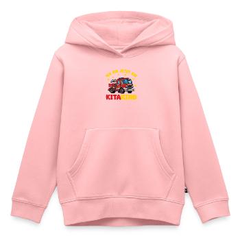 ich bin ein Kitakind Kita Einhorn - Kinder Premium Organic Hoodie - Rosa - Vorne - AI Model Kid Female (0cm)