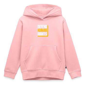 Droits de l’homme Politique Manifestation sur la liberté - Sweat Premium à capuche enfant bio - rose - Devant - AI Model Kid Female (0cm)
