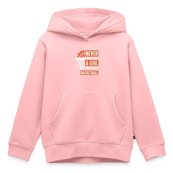 Basketball Mädchen Streetball - Kinder Premium Organic Hoodie - Rosa - Vorne - AI Model Kid Female (0cm)