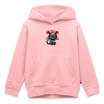 Bevor Du Fragst Nein grimmige Katze lustig - Kinder Premium Organic Hoodie - Rosa - Vorne - AI Model Kid Female (0cm)