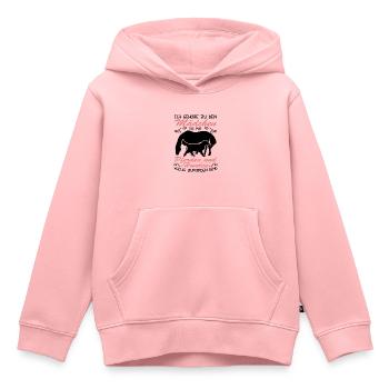 Hunden völlig zufrieden - Kinder Premium Organic Hoodie - Rosa - Vorne - AI Model Kid Female (0cm)