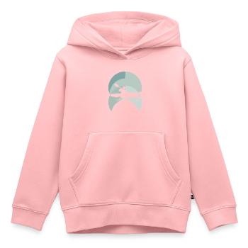Kayak Aviron d’eau vive - Sweat Premium à capuche enfant bio - rose - Devant - AI Model Kid Female (0cm)