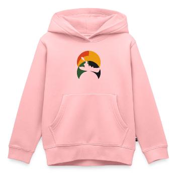Kayak Kayak - Sweat Premium à capuche enfant bio - rose - Devant - AI Model Kid Female (0cm)