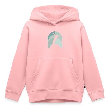 Équilibre sur les mains de gymnastique - Sweat Premium à capuche enfant bio - rose - Devant - AI Model Kid Female (0cm)