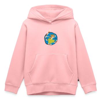 Pettersson Und Findus Kater In Seifenblase - Kinder Premium Organic Hoodie - Rosa - Vorne - AI Model Kid Female (0cm)