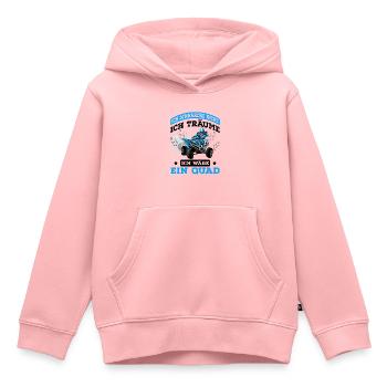 Quad - Kinder Premium Organic Hoodie - Rosa - Vorne - AI Model Kid Female (0cm)
