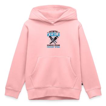 Klempner - Kinder Premium Organic Hoodie - Rosa - Vorne - AI Model Kid Female (0cm)