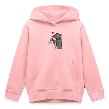 Staffordshire Bull Terrier Love Dogs - Kids Premium Organic Hoodie - rose - Front - AI Model Kid Female (0cm)