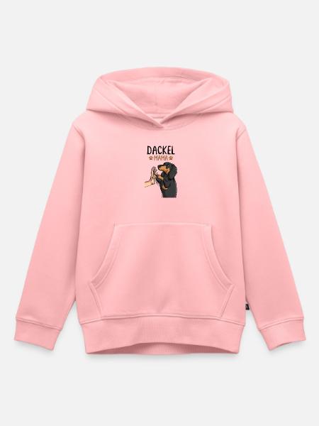 Teckel Moeder - Sweet Badger Dog - Kinder Premium hoodie biologisch - roze