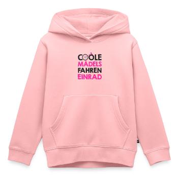 Einrad - Kinder Premium Organic Hoodie - Rosa - Vorne - AI Model Kid Female (0cm)