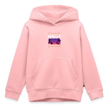 Malle - Kids Premium Organic Hoodie - rose - Front - AI Model Kid Female (0cm)