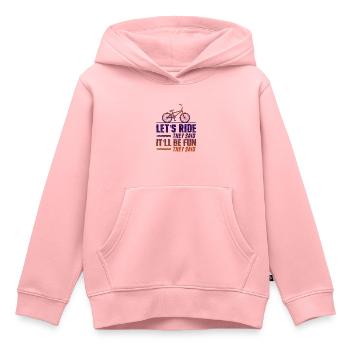 lets ride bike - Kids Premium Organic Hoodie - rose - Front - AI Model Kid Female (0cm)