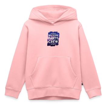 Équipage de la fête de la faune - Sweat Premium à capuche enfant bio - rose - Devant - AI Model Kid Female (0cm)