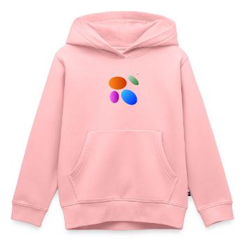 Circles - ellipses #4 - playing with geometry - Kids Premium Organic Hoodie - rose - Front - AI Model Kid Female (0cm)