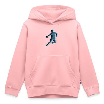HANDBALL Streifenraster 3C - Kinder Premium Organic Hoodie - Rosa - Vorne - AI Model Kid Female (0cm)