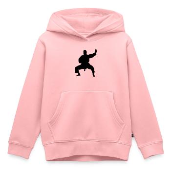 Kampfsport male de - Kinder Premium Organic Hoodie - Rosa - Vorne - AI Model Kid Female (0cm)