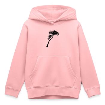 Palme - Kinder Premium Organic Hoodie - Rosa - Vorne - AI Model Kid Female (0cm)