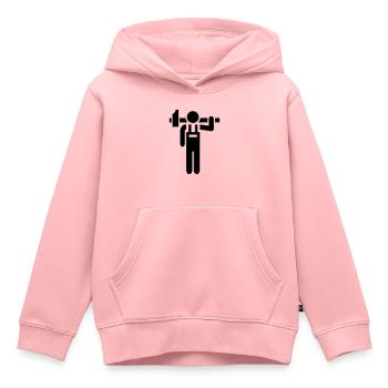 Craftsman - Kids Premium Organic Hoodie - rose - Front - AI Model Kid Female (0cm)