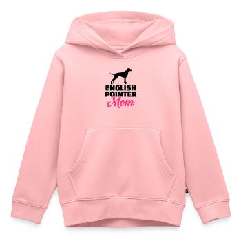 English Pointer - Kids Premium Organic Hoodie - rose - Front - AI Model Kid Female (0cm)