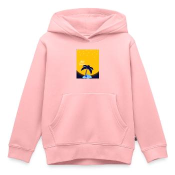 Summer - Kinder Premium Organic Hoodie - Rosa - Vorne - AI Model Kid Female (0cm)