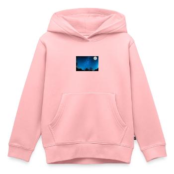 Sommer Nacht - Kinder Premium Organic Hoodie - Rosa - Vorne - AI Model Kid Female (0cm)