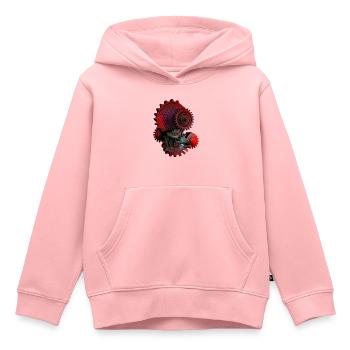 Mensch-Maschine-Kopf - Kinder Premium Organic Hoodie - Rosa - Vorne - AI Model Kid Female (0cm)