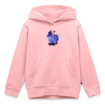 Blitz - Kinder Premium Organic Hoodie - Rosa - Vorne - AI Model Kid Female (0cm)