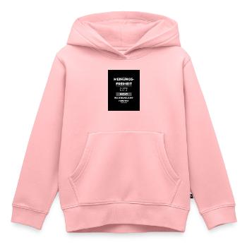 Meinungsfreiheit LWHGBS - Kinder Premium Organic Hoodie - Rosa - Vorne - AI Model Kid Female (0cm)