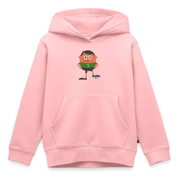 Ballsport - Kinder Premium Organic Hoodie - Rosa - Vorne - AI Model Kid Female (0cm)