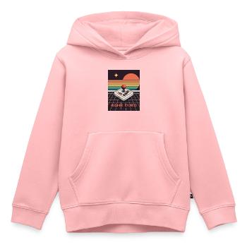 Game Over, Rétro, Gaming, Joystick - Sweat Premium à capuche enfant bio - rose - Devant - AI Model Kid Female (0cm)