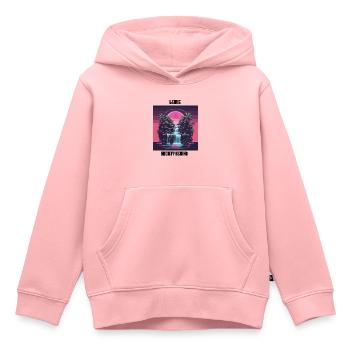 Leave Society Behind - Kinder Premium Organic Hoodie - Rosa - Vorne - AI Model Kid Female (0cm)