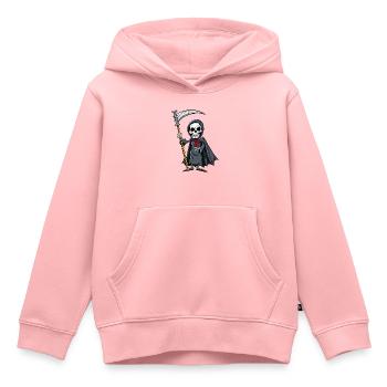 der kleine Tod persönlich- Sensemann - Kinder Premium Organic Hoodie - Rosa - Vorne - AI Model Kid Female (0cm)