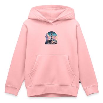 Dream direction - Sweat Premium à capuche enfant bio - rose - Devant - AI Model Kid Female (0cm)