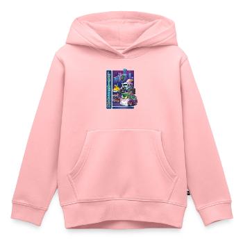 Batwheels Les Méchants Legion Of Zoom - Sweat Premium à capuche enfant bio - rose - Devant - AI Model Kid Female (0cm)