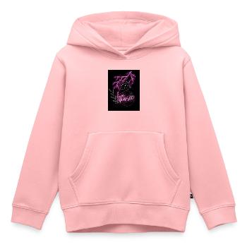 Love Music - Kinder Premium Organic Hoodie - Rosa - Vorne - AI Model Kid Female (0cm)