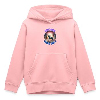 Eenhoorn6 - Kinder Premium hoodie biologisch - roze - Voor - AI Model Kid Female (0cm)