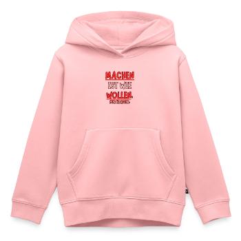 Machen ist wie wollen nur Krasser - Kinder Premium Organic Hoodie - Rosa - Vorne - AI Model Kid Female (0cm)
