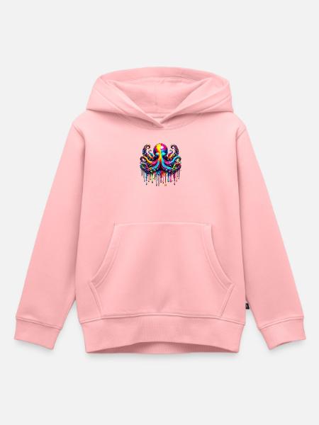 Krake - Kinder Premium Organic Hoodie - Rosa
