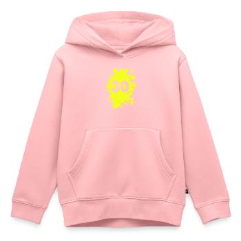Klecks 30 - Kinder Premium Organic Hoodie - Rosa - Vorne - AI Model Kid Female (0cm)