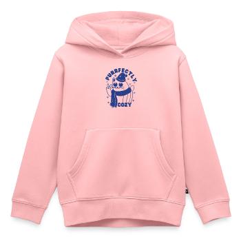 Parfaitement douillet - Sweat Premium à capuche enfant bio - rose - Devant - AI Model Kid Female (0cm)