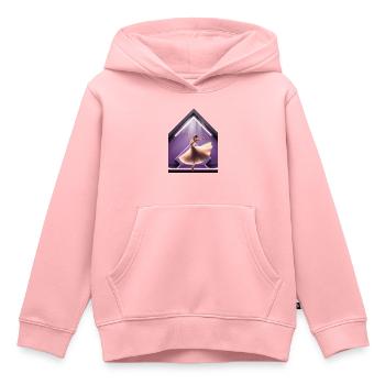 Ballerina - Kinder Premium Organic Hoodie - Rosa - Vorne - AI Model Kid Female (0cm)