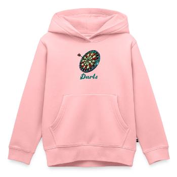 Dartboard Darts - Kids Premium Organic Hoodie - rose - Front - AI Model Kid Female (0cm)