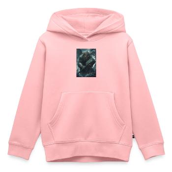 Riese Norwegen Mythologie Geschenk - Kinder Premium Organic Hoodie - Rosa - Vorne - AI Model Kid Female (0cm)